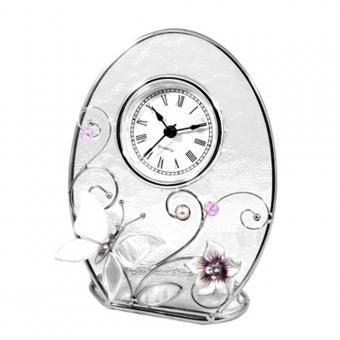 Часы "Колокольчики и зеркальная бабочка" YD320-CK